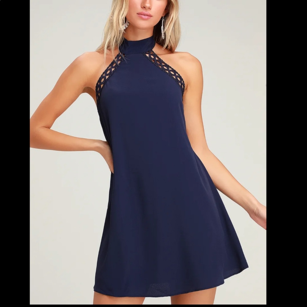 Lulus navy dress